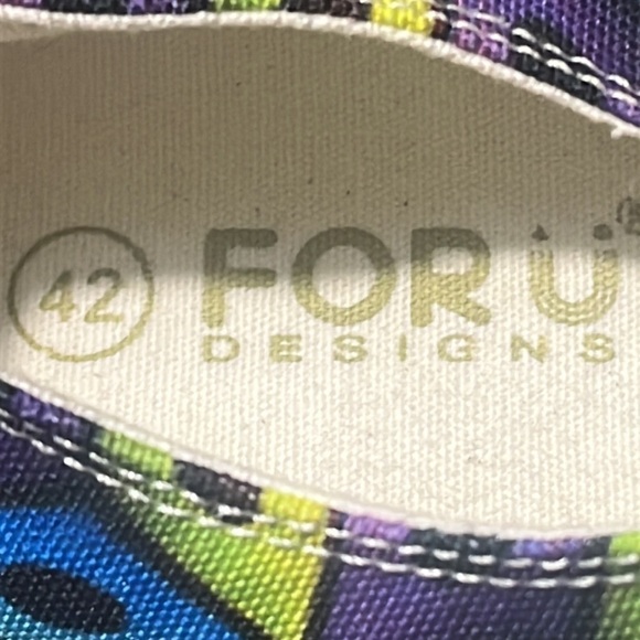 FOR U DESIGNs Size US 8.5/EUR 42 Multi ~ Colored Athletic Sport Shoes - Picture 7 of 7